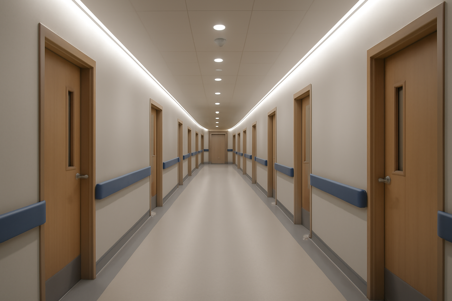 Healthcare - Corridor lighting environment