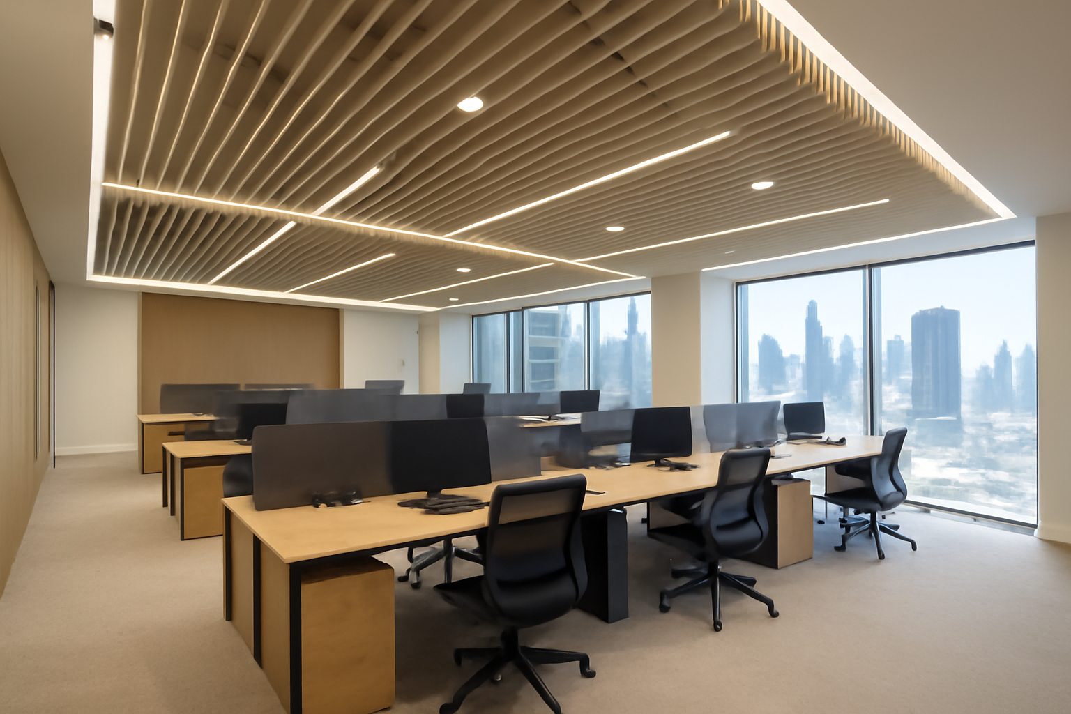 Offices - Workstations lighting environment