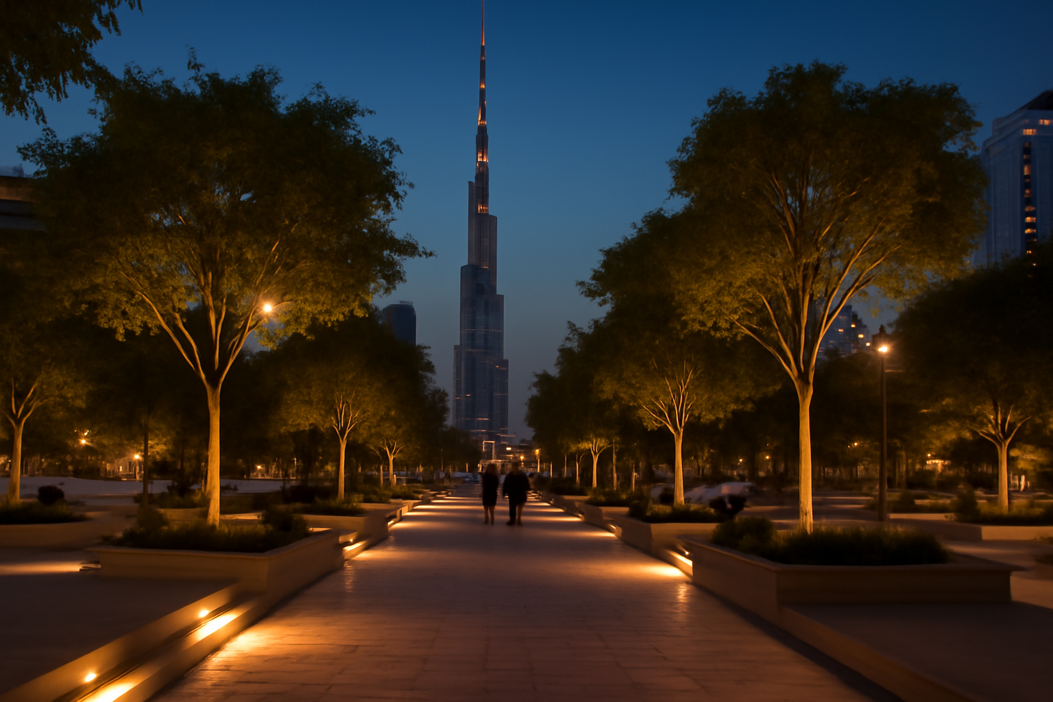 Outdoor - Public Plaza lighting environment