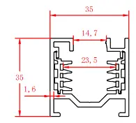 3-PHASE DALI TRACK SYSTEM 3459211 LUMIBRIGHT architectural luminaire