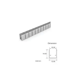 LFA0563 LUMIFLEX ALUMINUM MOUNTING CHANNEL 1 METER