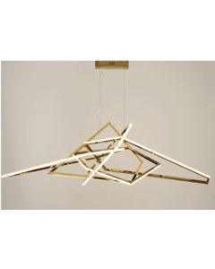 LUMIDECO ARTSY GOLD STAINLESS STEEL SUSPENDED 3000K LUMINAIRES-110W