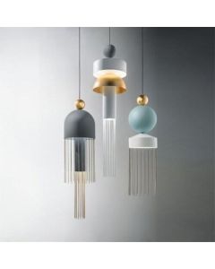 LUMIDECO 3000K GREY MACARONS SUSPENDED LIGHT 3W LUMINAIRES