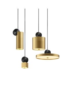 LUMIDECO ROMTON GOLD ACRYLICSUSPENDED LIGHT 3000K LUMINAIRES-3W