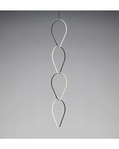 LUMIDECO ORBIT SUSPENDED LAMP 3000K BLACK LUMINAIRES-75W