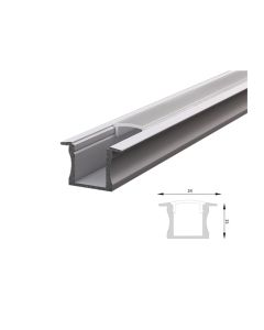 LUMIPRO Ø24X15MM RECESSED PROFILE