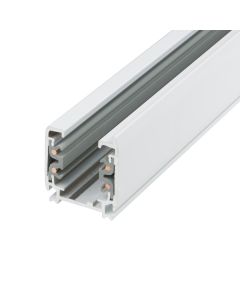 3 METER WHITE 3-PHASE DALI TRACK WITHOUT LIVE END AND CAP