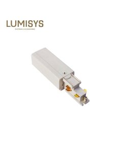 WHITE 3-PHASE DALI LIVE END LEFT