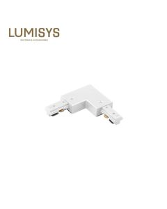 WHITE 3 WIRES L CONNECTOR-RIGHT