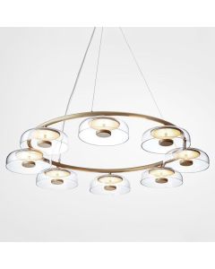 LUMIDECO INDOOR GOLD HOMAR SUSPENDED LIGHT 3000K LUMINAIRES-56W