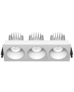 LUMIBRIGHT LYRA SERIES 3X8W 180X65X63MM IP20 SQUARE THREE HEAD SPOTLIGHT
