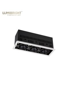 LUMIBRIGHT TRESCO SERIES 3X12W 310X110X122MM IP20 THREE-HEAD SPOTLIGHT