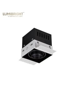 LUMIBRIGHT TRESCO SERIES 12W 95X95X100MM IP20 TRIMLESS ADJUSTABLE SPOTLIGHT