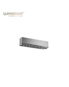 FUSION SERIES 10X2W 245X80X58MM IP20 CEILING RECESSED TRIMLESS LINEAR SPOTLIGHT