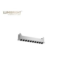 FUSION SERIES 10X2W 250X51X50MM IP20 CEILING RECESSED ADJUSTABLE LINEAR INTAKE FRAME SPOTLIGHT