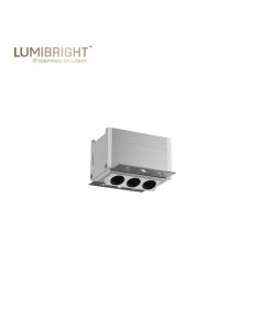 FUSION SERIES 3X2W 92X97X58MM IP20 CEILING RECESSED TRIMLESS ADJUSTABLE LINEAR SPOTLIGHT
