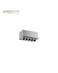 FUSION SERIES 5X2W 138X97X58MM IP20 CEILING RECESSED TRIMLESS ADJUSTABLE LINEAR SPOTLIGHT