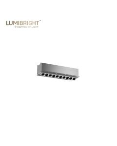 FUSION SERIES 10X2W 253X97X58MM IP20 CEILING RECESSED TRIMLESS ADJUSTABLE LINEAR SPOTLIGHT