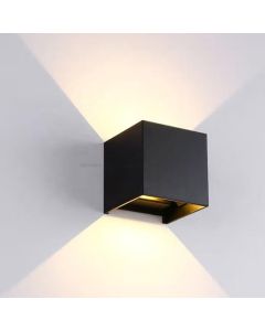 IMEX SERIES 2x3W 100x100xH100MM IP65 WALL LIGHT
