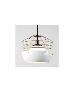 E27 ROVER WHITE+GOLDEN SUSPENDED LAMP