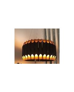 G9 FINEST BLACK+GOLD SUSPENDED LAMP