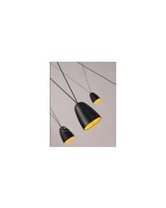 QUAIN 21W BLACK+GOLD SUSPENDED LAMP LUMINAIRES