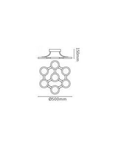 RIGGLES 7X6W CEILING LAMP