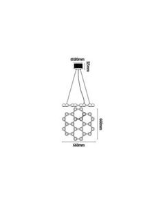BITNA 24X2.4W SUSPENDED LAMP