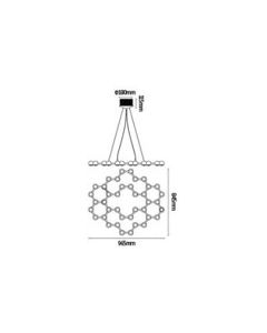 BITNA 40X2.4W SUSPENDED LAMP
