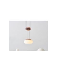 LUMIDECO INDOOR ALUMINUM GLASS FEDRIA GOLD SUSPENDED LIGHT