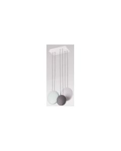 DOTLOON SUSPENDED LAMP 3000K BLACK LUMINAIRES-3x4W