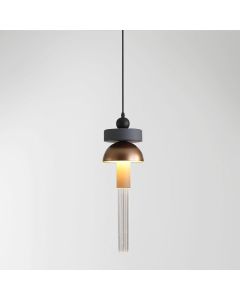 LUMIDECO MACARONS COPPER BRUSHED GLASS SUSPENDED LIGHT 3000K LUMINAIRES-5W