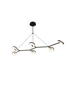 LUMIDECO IP20 MIROIR BLACK SUSPENDED LIGHT 3000K LUMINAIRES-72W