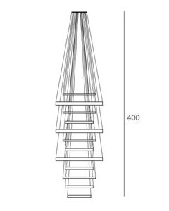 HALO SUSPENDED LAMP LUMINAIRES-40W+56W+40W+33W+56W+40W+33W+56W+33W+40W+33W+31W