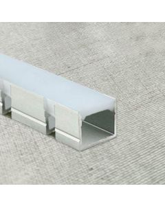 12X10X3000MM SURFACE/RECESSED WITHOUT TRIM FLEXIBLE ALUMINUM PROFILE+SILICONE DIFFUSER