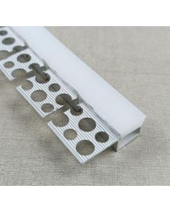 12.5X13.15X3000MM RECESSED PLASTER WITH FLEXIBLE ALUMINUM PROFILE+SILICONE DIFFUSER