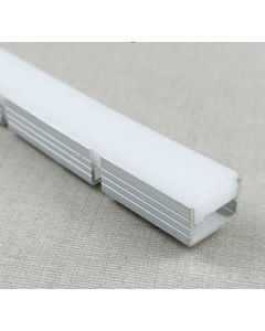 15X10X3000MM SURFACE/RECESSED WITHOUT TRIM FLEXIBLE ALUMINUM PROFILE+SILICONE DIFFUSER