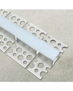 15X13X3000MM RECESSED FLEXIBLE ALUMINUM PROFILE+SILICONE DIFFUSER