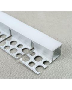 15X14.3X3000MM RECESSED FLEXIBLE ALUMINUM PROFILE+SILICONE DIFFUSER