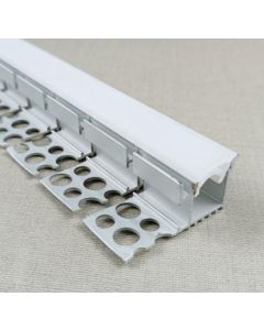15.3X18.49X3000MM RECESSED FLEXIBLE ALUMINUM PROFILE+SILICONE DIFFUSER