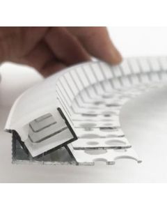 18X38X3000MM RECESSED FLEXIBLE ALUMINUM PROFILE+SILICONE DIFFUSER