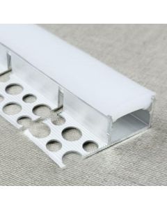 20X13X3000MM RECESSED FLEXIBLE ALUMINUM PROFILE+SILICONE DIFFUSER