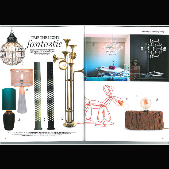LUMIDECO Lamyas Chandelier Featured in Insideout Magazine