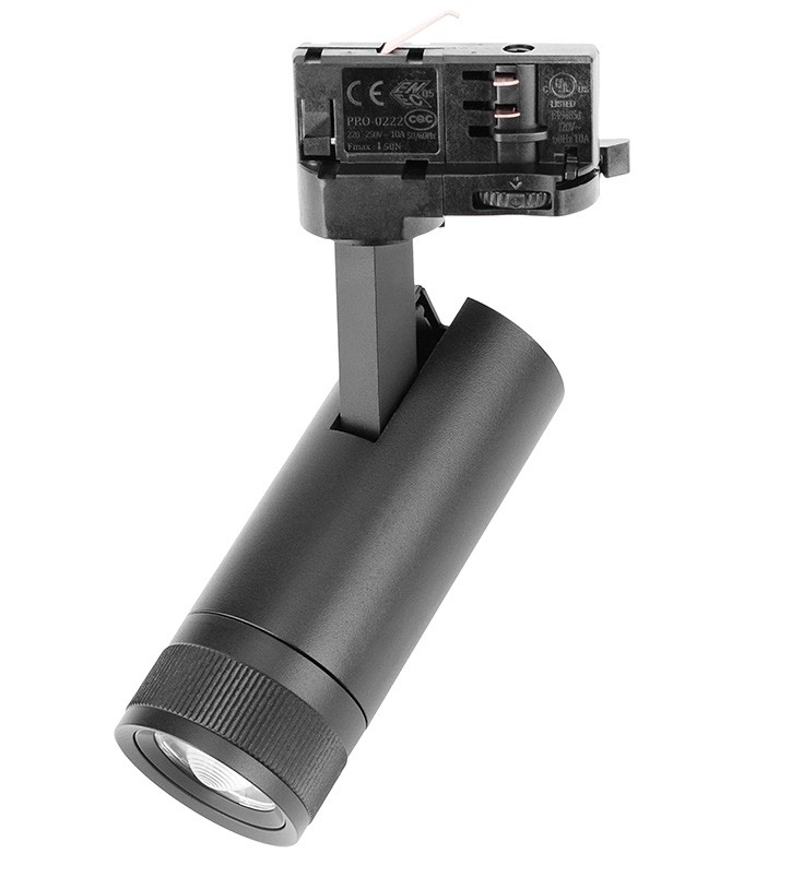 LUMIBRIGHT OVEGA 14W 3000K BLACK TRACK LIGHTS IP20