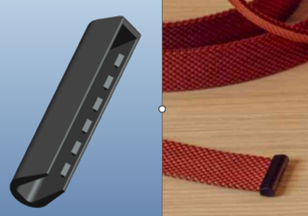 LUMIDECO BRAID SERIES FINISH BRAIDED TAPE MODULAR SYSTEMS CLOSER END LDMBA105