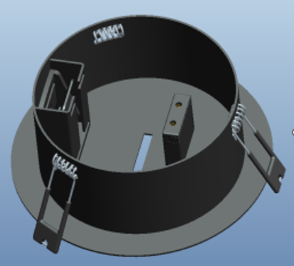 LUMIDECO BRAID SERIES FINISH BRAIDED TAPE MODULAR SYSTEMS RECESSED CANOPY WITH DRIVER(220-240VAC) LDMBA110