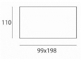 LUMIBRIGHT LBE2022 dimension drawing — 99x198x110mm