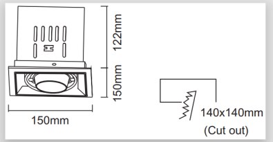 LBE2054 dimension drawing