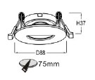 LUMIBRIGHT LBMF058 dimension drawing — Ø88x37mm