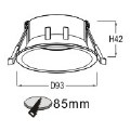 LUMIBRIGHT LBMF062 dimension drawing — Ø93x42mm
